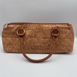 Primeware Natural Cork Insulated Wine Bag W Handles & Zipper